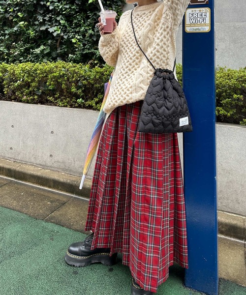 「Alley by w closet」 プリーツスカート FREE ネイビー レディース_画像7