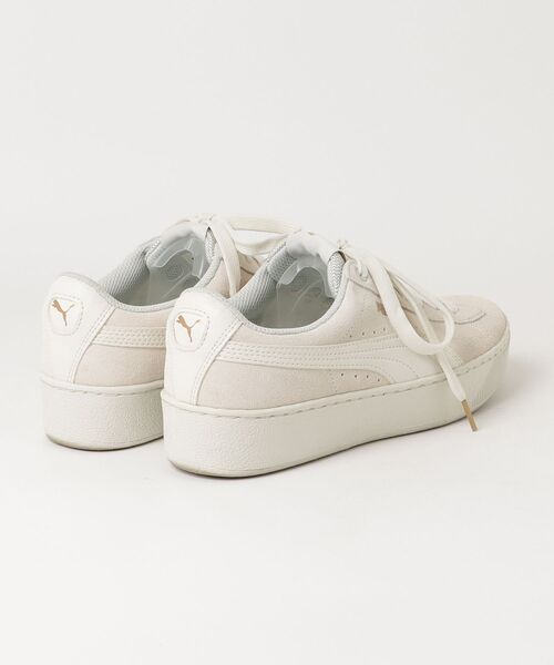 「PUMA」 ローカットスニーカー 25cm ベージュ レディース_画像2