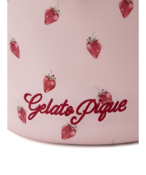 Lovelle piece イチゴ柄ポーチ gelato pique（ジェラートピケ） ポーチ ストロベリー総柄バニティ