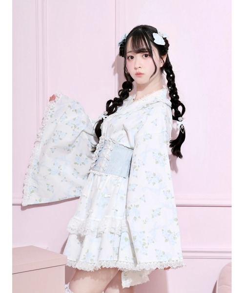 浴衣ドレス♡レディース♡ NOEMIE（ノエミー） 浴衣 ローズブーケチュールフレア浴衣ドレス