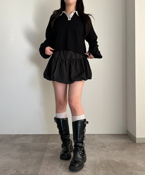 「apres jour mignon」 ミニスカート X-LARGE ブラック系その他 レディース_画像5