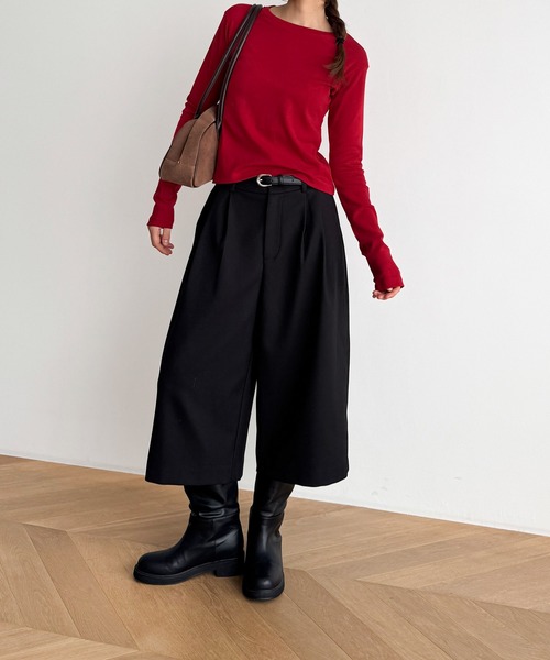 「CANAL JEAN」 長袖カットソー ONE SIZE ホワイト レディース_画像6