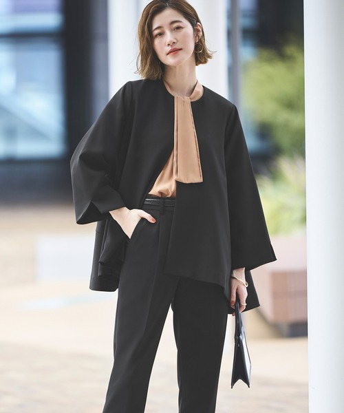 「RUIRUE BOUTIQUE」 パンツスーツ L ベージュ レディース_画像5