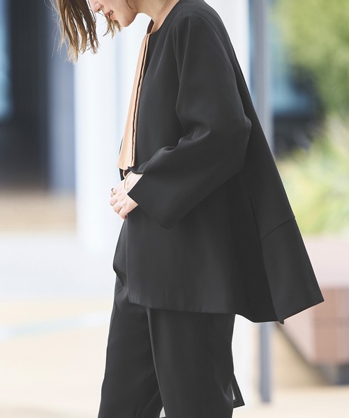 「RUIRUE BOUTIQUE」 パンツスーツ L ベージュ レディース_画像6