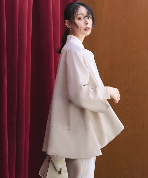 「RUIRUE BOUTIQUE」 パンツスーツ L ベージュ レディース_画像9