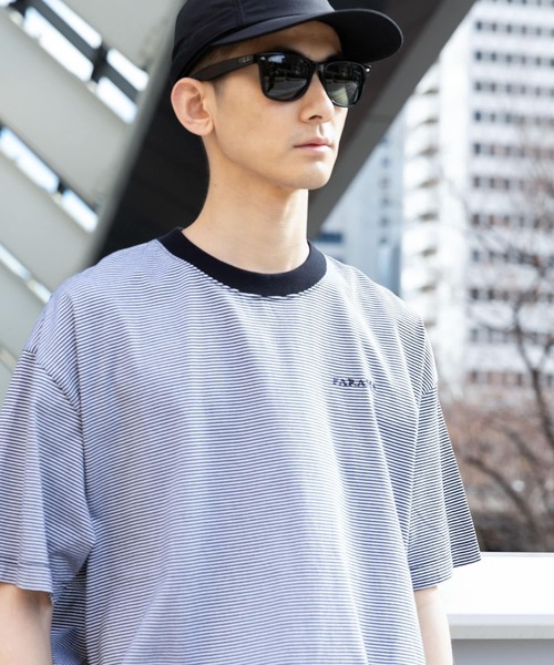 「FARAH」 半袖Tシャツ MEDIUM ネイビー メンズ_画像3