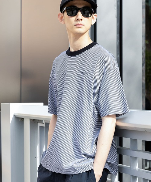 「FARAH」 半袖Tシャツ MEDIUM ネイビー メンズ_画像5