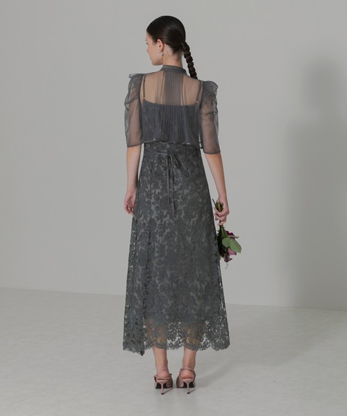 「Leja」 コンビワンピース MEDIUM グレー レディース_画像4