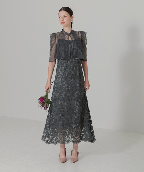 「Leja」 コンビワンピース MEDIUM グレー レディース_画像8