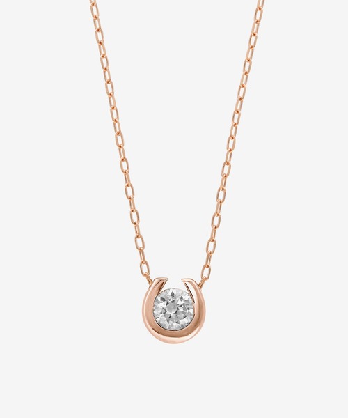 エステール 馬蹄ptダイアモンドネックレス JEWELGARDEN限定】プラチナ ダイヤモンド 馬蹄 ネックレス（0.20
