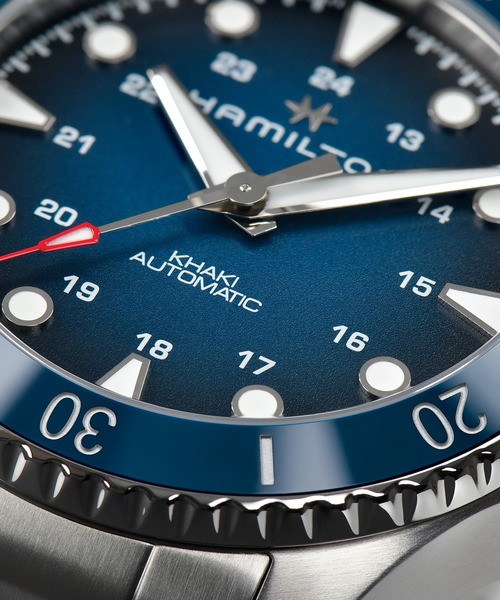 Hamilton ハミルトン　自動巻き時計 カーキ　 ダークブルー 42mm HAMILTON 腕時計 「ハミルトン」 Khaki Scuba （カーキ