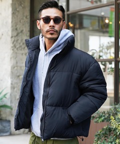 ブルゾン アウター スタンドカラーショートペディン 中綿ダウンジャケット ブルゾン メンズ