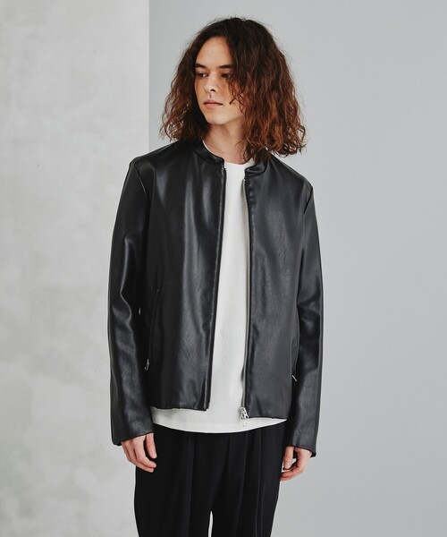 新作揃えジャケット ライダースジャケット Web限定 シンセティックレザーシングルライダースジャケット ユニセックスアイテム ジャケット メンズファッション ファッション 11 0 Www Jesuitnola Org