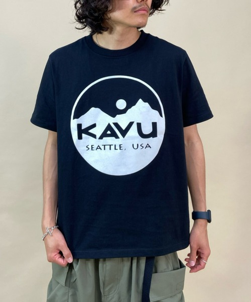 KAVU tシャツ KAVU/カブー サークルロゴTシャツ オーバーサイズ