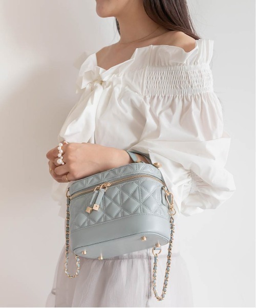 RANDA（ランダ） ショルダーバッグ バッグ キルティング2WAYバニティ