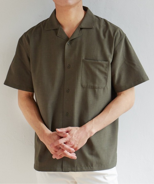 beauty＆youth Reflax オープンカラー シャツ BEAUTY＆YOUTH UNITED ARROWS シャツ 「WEB限定 WARDROBE SMART