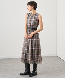 ANAYI アナイ ワンピース レース シアー ジャガード ひざ丈 ノースリーブ ANAYI アナイ ワンピース レース シアー ジャガード ひざ丈