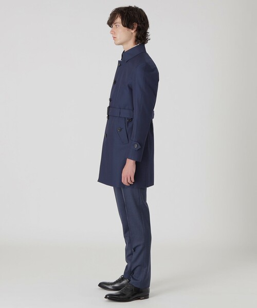 コート トレンチコート by CRAFTSMAN ベルテッドシングルステン LABEL by CRAFTSMAN BLACK 表地 綿100% 裏地 ポリエステル100%