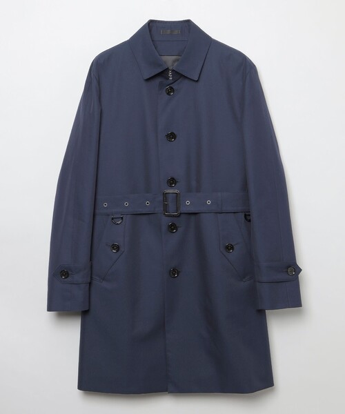 コート トレンチコート by CRAFTSMAN ベルテッドシングルステン LABEL by CRAFTSMAN BLACK 表地 綿100% 裏地 ポリエステル100%