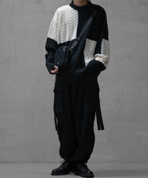 Naive magic（ナイーブマジック） セーター ニット 「a」ケーブル編み