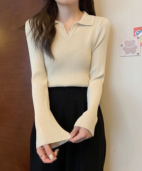 【coen】ニット セーター レディース 韓国 M ベージュ ゆったりめ 美品 coen ニット セーター 「ゆる×あったか/7色展開」キュウシンタン