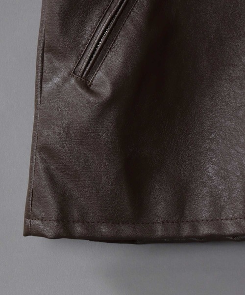 SITRY（シトリー） 革ジャン ライダース synthetic leather double