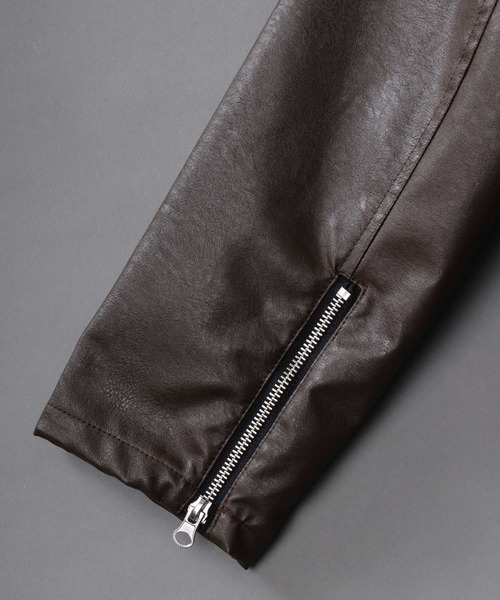 SITRY（シトリー） 革ジャン ライダース synthetic leather double