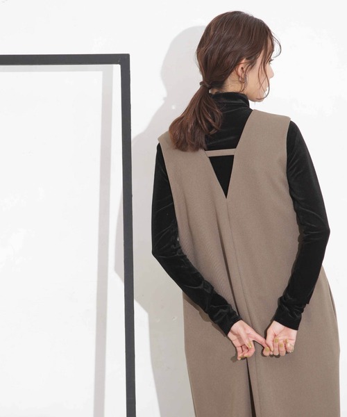 NANO universe（ナノ・ユニバース） tシャツ シアーベロアカット