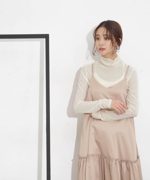 NANO universe（ナノ・ユニバース） tシャツ シアーベロアカット