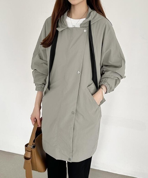 COCOMOMO マウンテンパーカー ウインドブレーカー フード付き