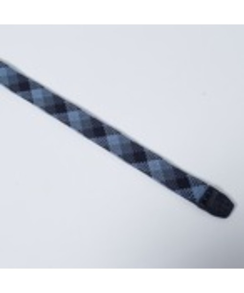 WOMENS チェックゴム編み ベルト グレー 071759842 WOMENS チェックゴム編み ベルト グレー 071759842