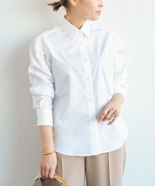 MUSE ドゥーズィエムクラス 2024 BLANKシャツ コットン ホワイト Deuxieme Classe（ドゥーズィエムクラス） ブラウス シャツ BLANK