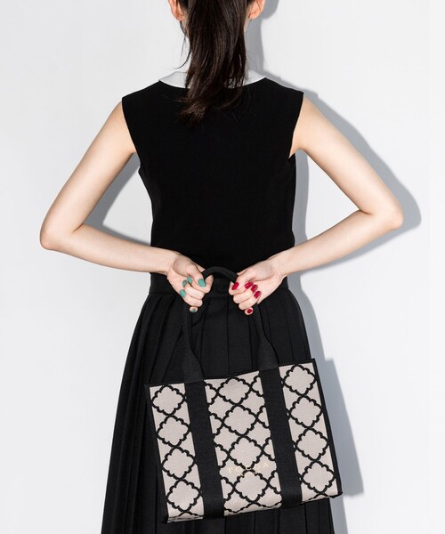 TOCCA（トッカ） トートバッグ CHECKER CLOVER KNITBAG ニットバッグ