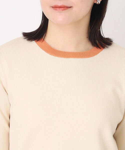THE SHOP TK ニット セーター 配色ニット「洗濯機OK