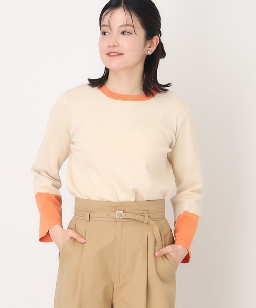 THE SHOP TK ニット セーター 配色ニット「洗濯機OK