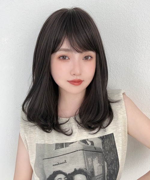 ウィッグ エクステ 「 ナチュレカールミディ 」 レディース ミディアム