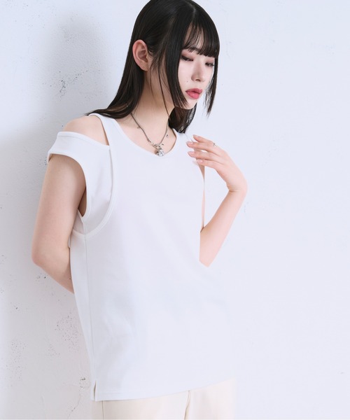 Ellno Loset タンクトップ アシメデザインタンク メンズ