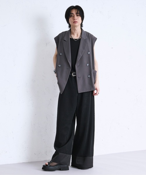 Ellno Loset タンクトップ アシメデザインタンク メンズ