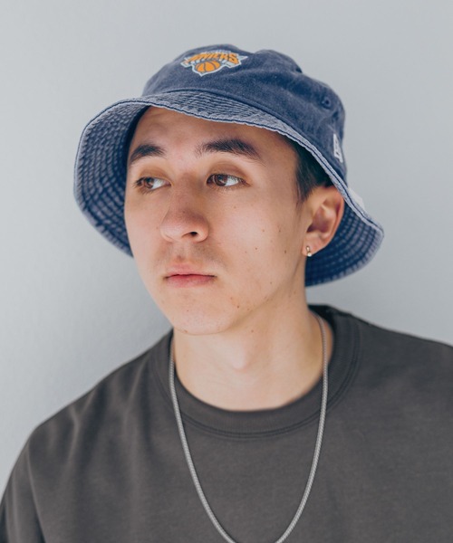 激レア New Era NBA ロゴ バケットハット グレー XXLarge NEW ERA ニューエラ バケットハット NBA バスケ チーム ロゴ
