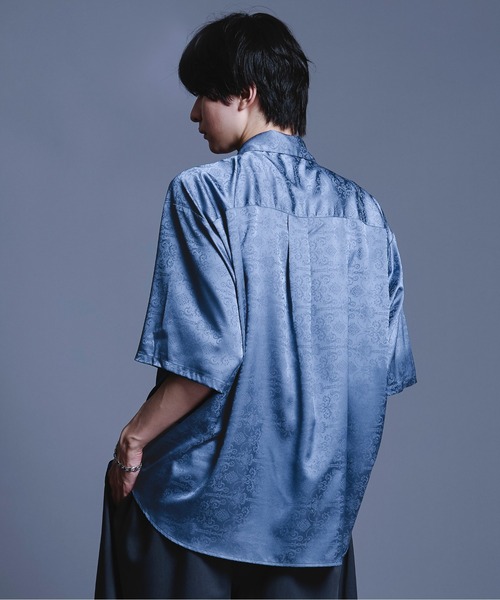 the virgins サテンチャイナシャツ Ellno Loset（エルノロゼット） シャツ サテンチャイナシャツSS メンズ