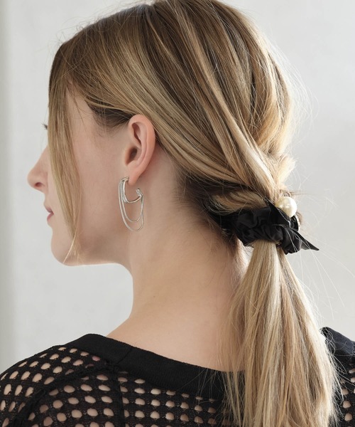 ピアス ハングチェーンフープピアス レディース : ZOZOTOWN Yahoo!店