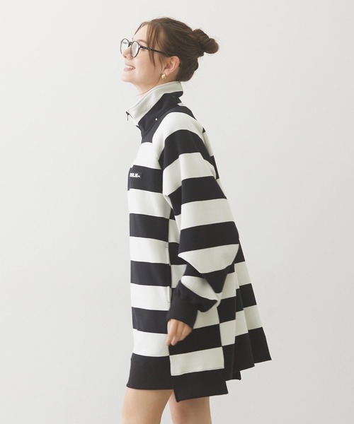 MILKFED.（ミルクフェド） トレーナー スウェット 裏起毛 STRIPED 