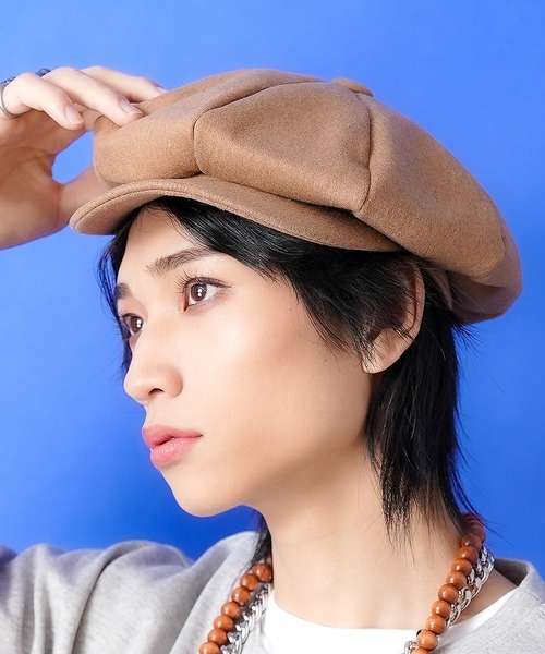 帽子 キャスケット メンズ an meets zakka ウールフェルトキャスケット