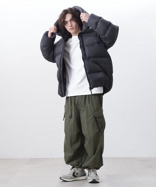 No.9　メンズ　BLK M ダウンジャケット ダウン MANASTASH/M-RIP DOWN JKT/マイクロリップ