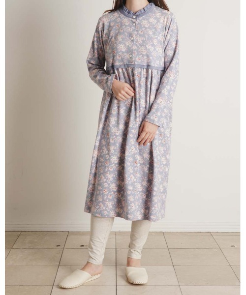 【新品】KID BLUE レディースワンピース小花柄パジャマ KID BLUE｜キッドブルーのワンピース（ルームウェア）通販｜ELLE