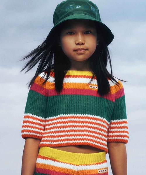 【超ポイント祭?期間限定】 MARNI ニット セーター MARNI(マルニ)Kids ＆ Junior 半袖 トップス