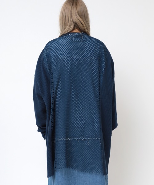 tシャツ M2385 メッシュ＆ワッフルプルオーバー レディース M2385 メッシュ&ワッフルプルオーバー(M ホワイト): トップス