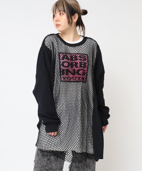 RNA（アールエヌエー） tシャツ M2385 メッシュ＆ワッフルプルオーバー