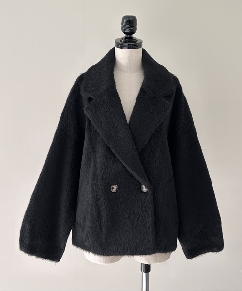 Virca コート チェスターコート シャギーショートコート レディース