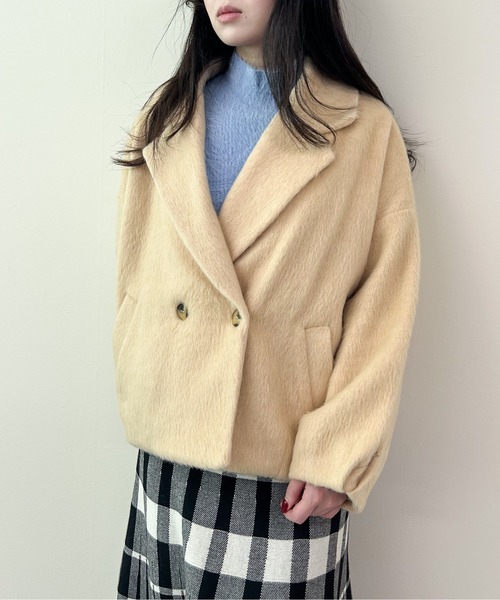 Y‘s ショートコート Virca コート チェスターコート シャギーショートコート レディース